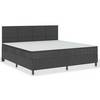 Boxspringbett Dunkelgrau Stoff 200x200 cm