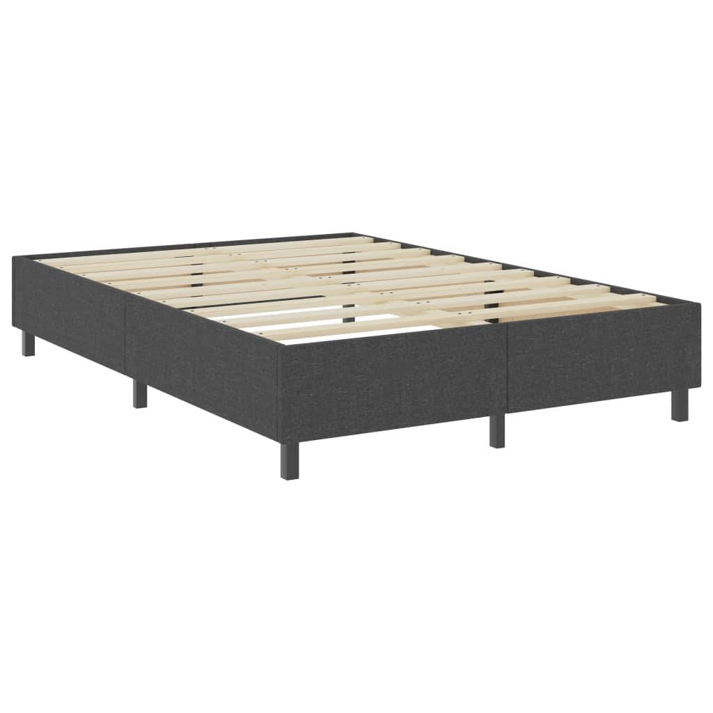 vidaXL Boxspringbett Dunkelgrau Stoff 180x200 cm-2