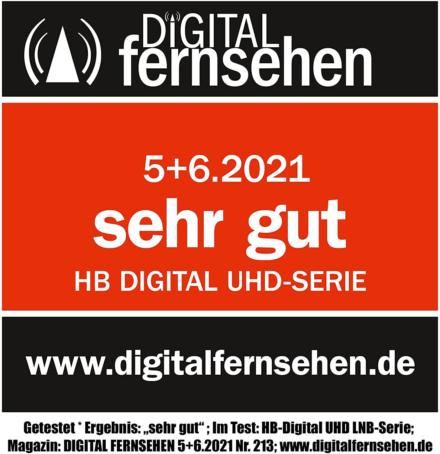 hb-digital LNB Single für 1 Teilnehmer UHD 101S schwarz-1