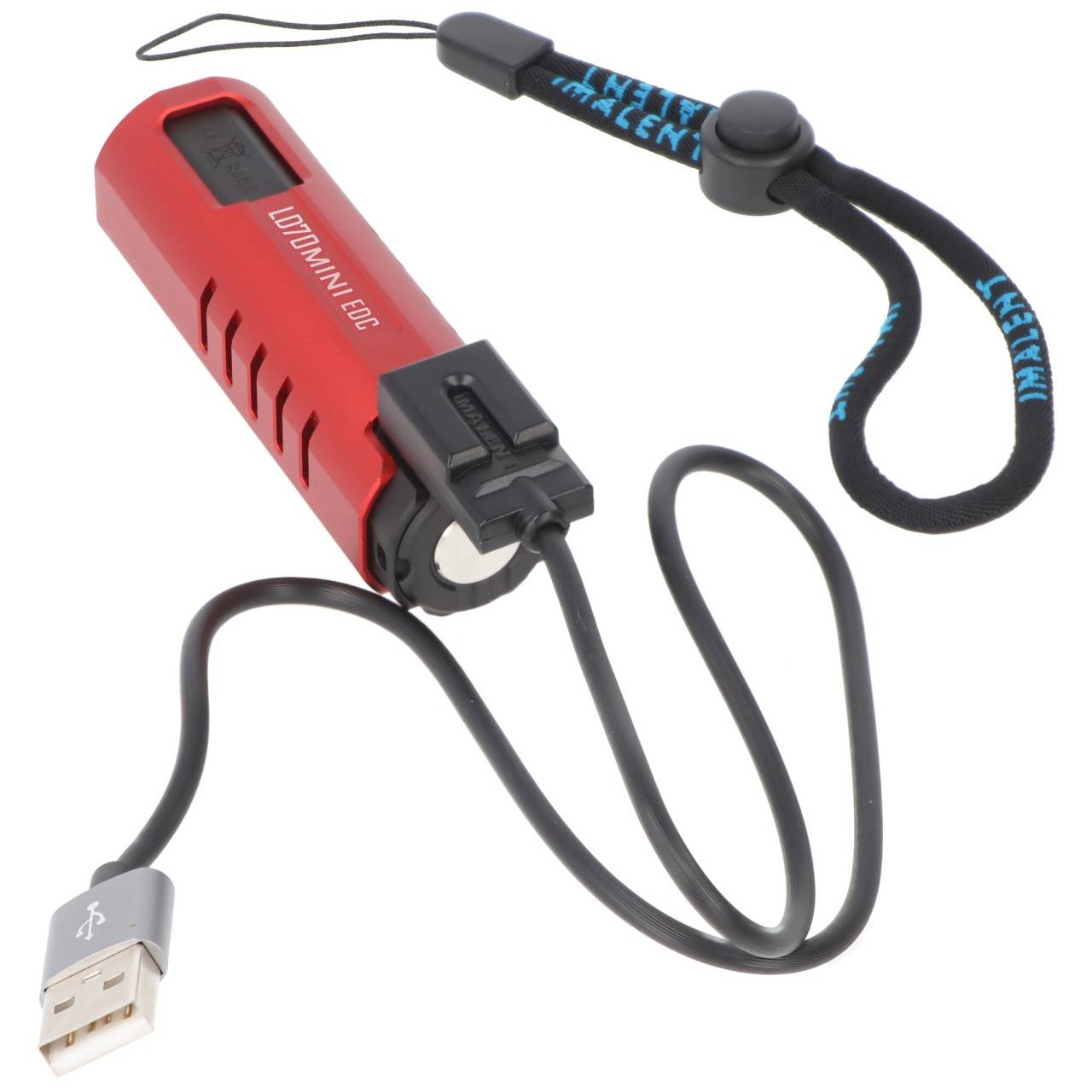 Imalent LD70 Mini EDC LED-Taschenlampe rot mit 4000 Lumen, Leuchtweite max. 203 Meter-2
