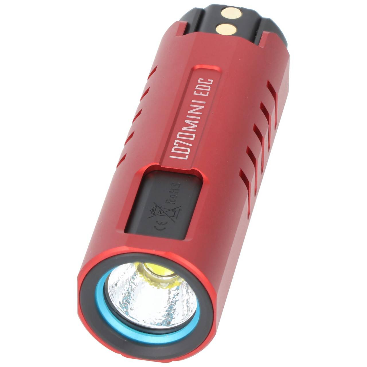 Imalent LD70 Mini EDC LED-Taschenlampe rot mit 4000 Lumen, Leuchtweite max. 203 Meter-4