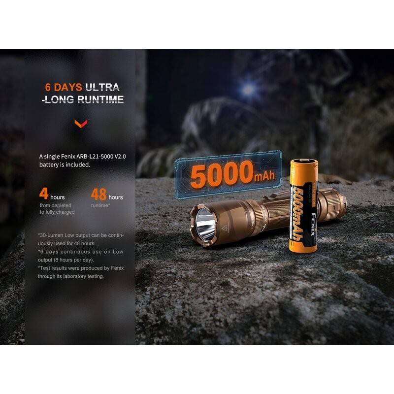 Fenix TK20R UE SFT70 LED-Taschenlampe, in vier Farben verfügbar, max. 2.800 Lumen, mit FlexiSensa-Schalter, inklusive...-4