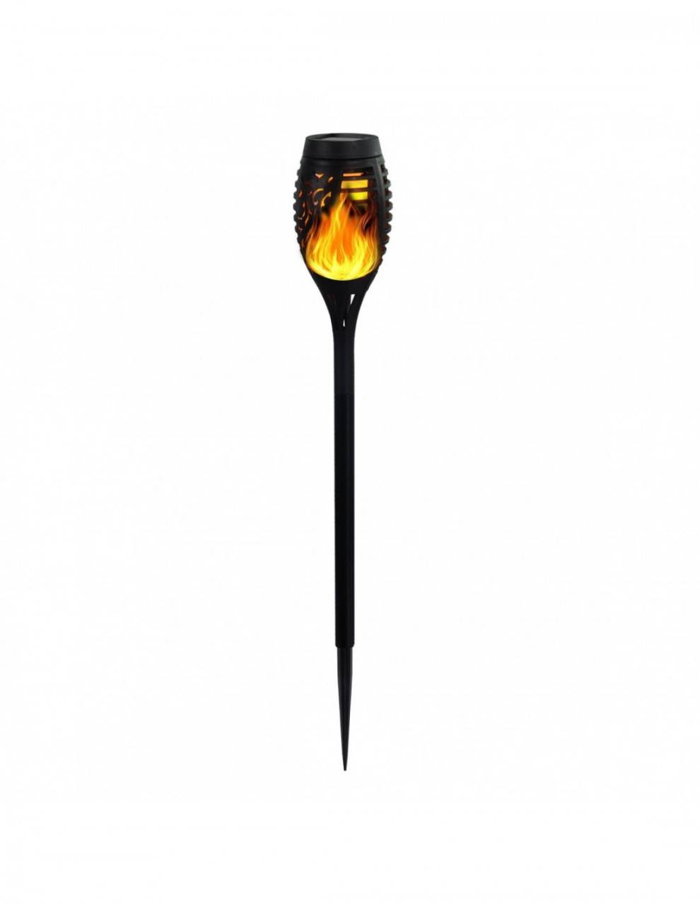 Velamp OLYMPIA, Solar-Gartenpfahl 51cm mit Flammen-Effekt, solarbetriebene LED-Leuchte-4