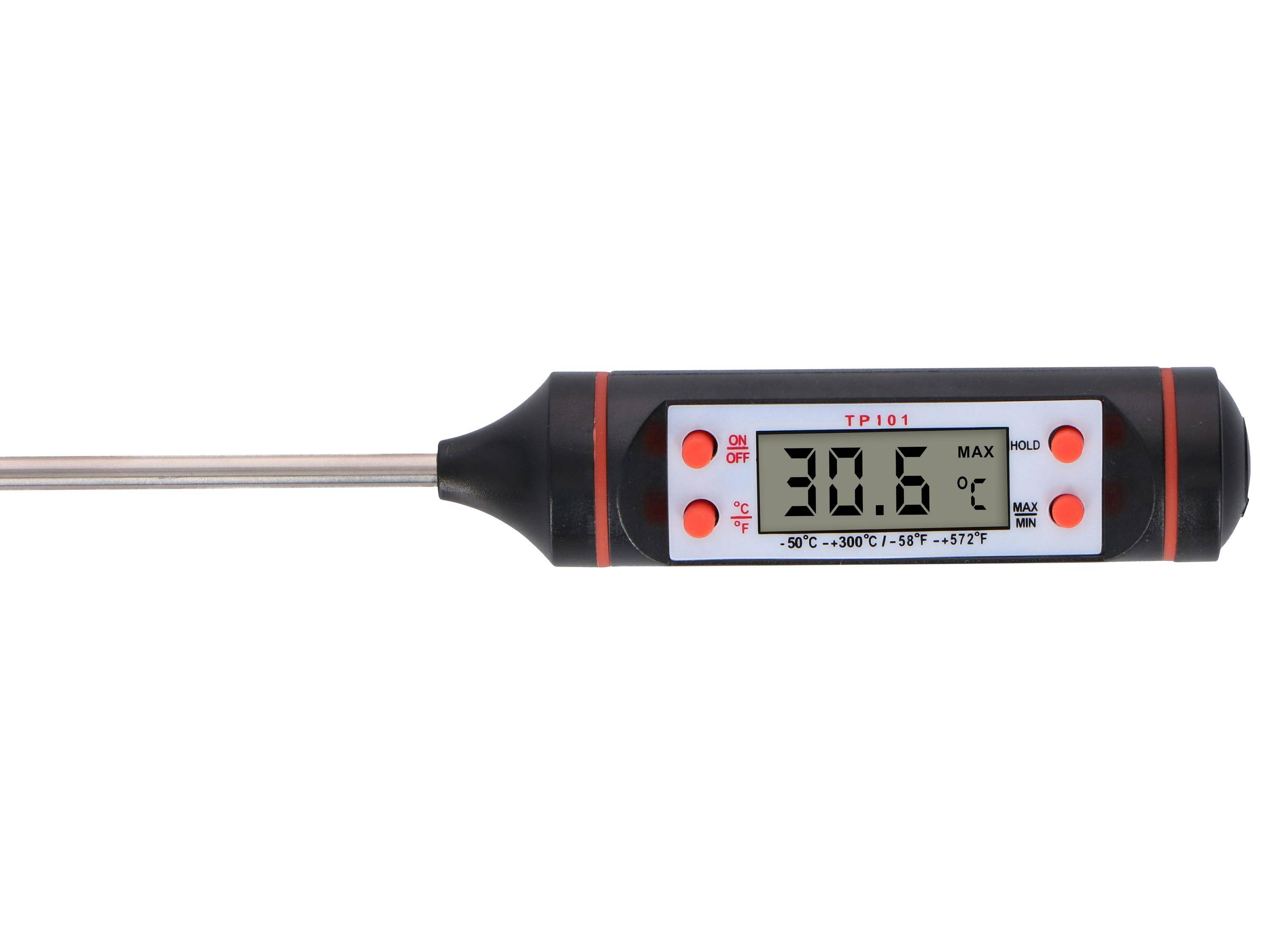 ALPINA Digitales-Küchenthermometer, 25x240 mm, -50 bis +300 Grad Cel.-1