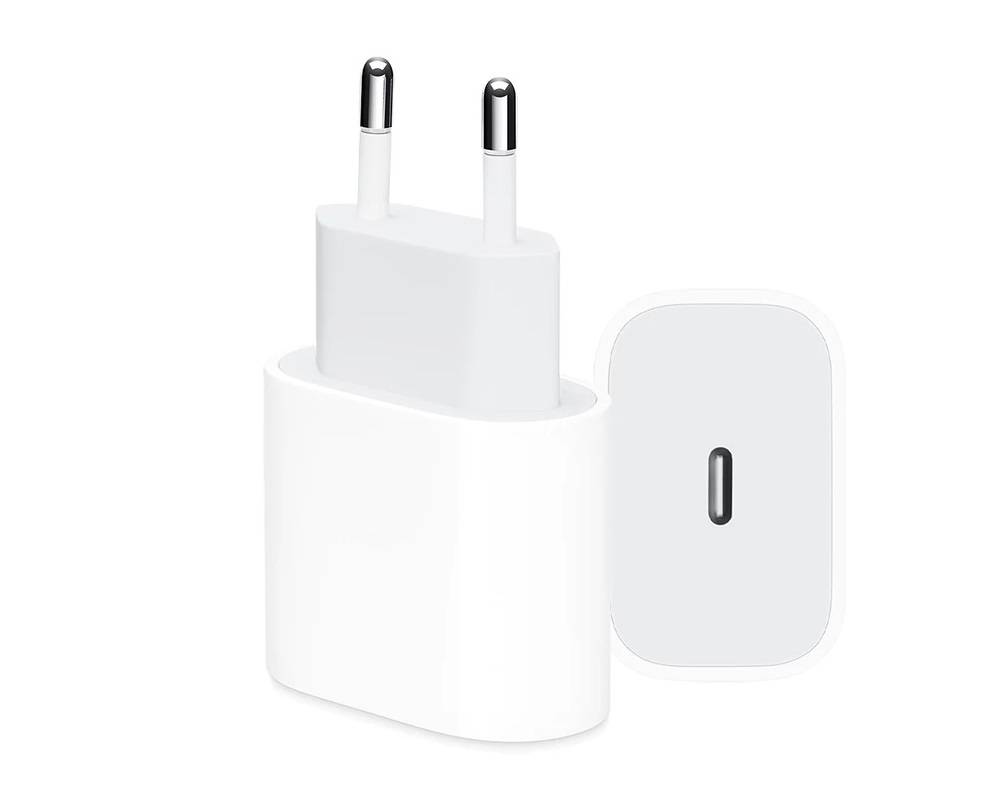 USB-C Ladeset 20W – Ladekabel 2m + Power Delivery Adapter-1