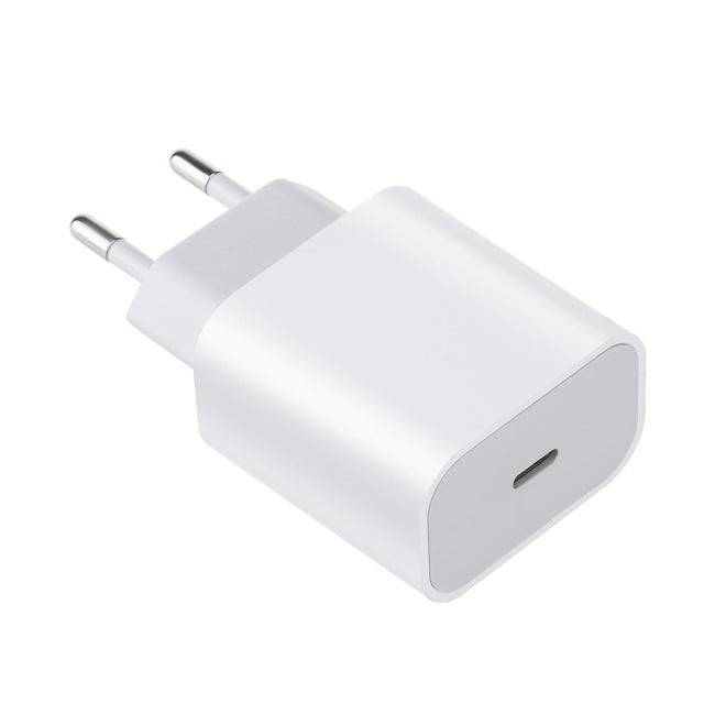 USB-C Netzadapter 20W Weiß – Schnellladegerät für Smartphone & Tablet-0