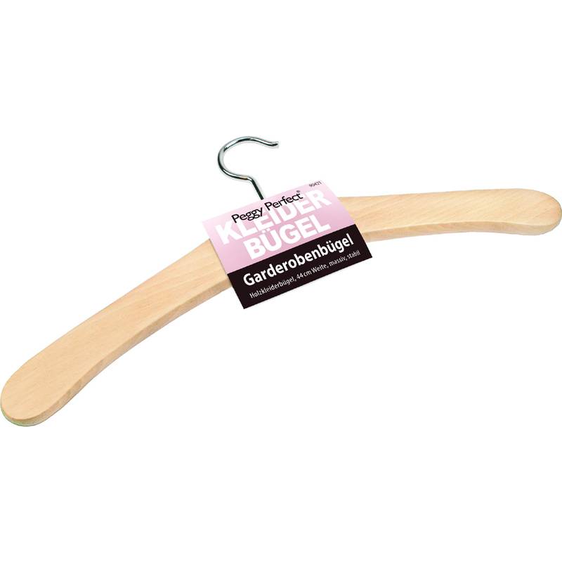 Peggy Perfect Holz-Kleiderbügel ohne Steg, natur lackiert-0