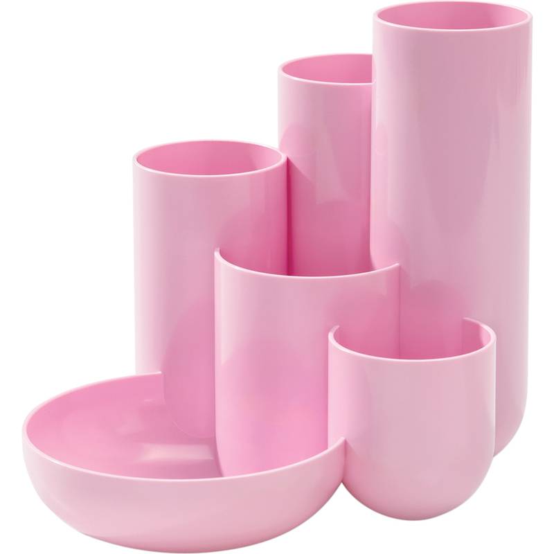 HAN - Schreibtischköcher CAMPUS rosa/pastell mit 5 Röhren und 1-0