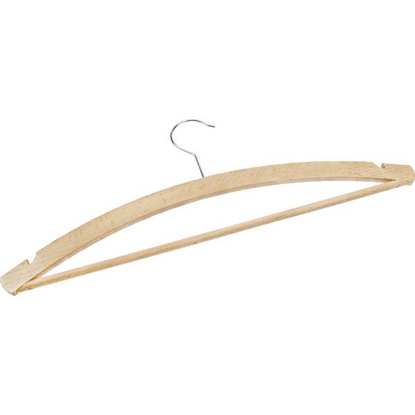 Peggy Perfect Holz-Kleiderbügel mit Steg und Einschnitt
