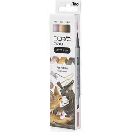 COPIC Marker ciao, 3er Set "Pet Palette"-0