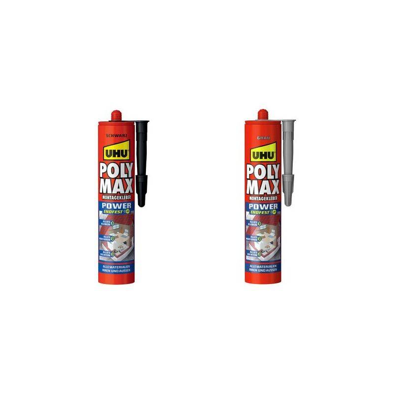UHU Montagekleber POLYMAX POWER ENDFEST, grau, 425 g-0