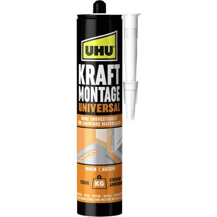 UHU KRAFT Montagekleber UNIVERSAL, weiß, 470 g Kartusche-0