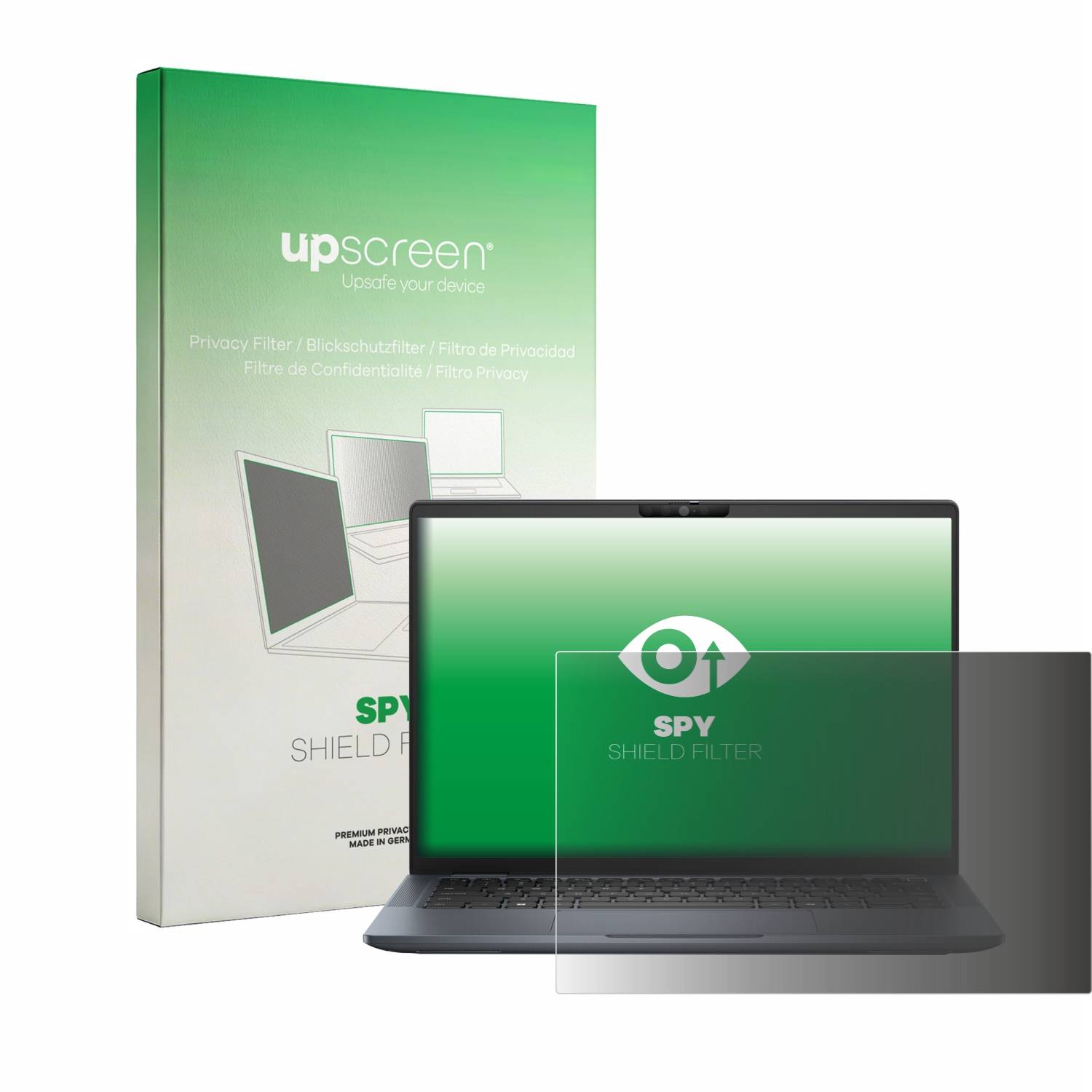 upscreen Blickschutzfilter für Dell Latitude 7350 Laptop Blaulichtfilter Sichtschutz Privacy Anti Spy abnehmbar-0