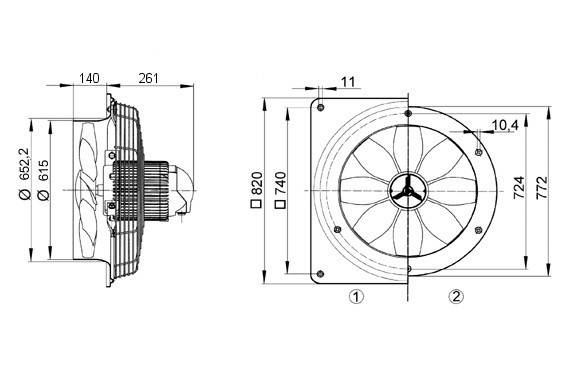 Maico Axial-Wandventilator DZQ 60/4 B-3