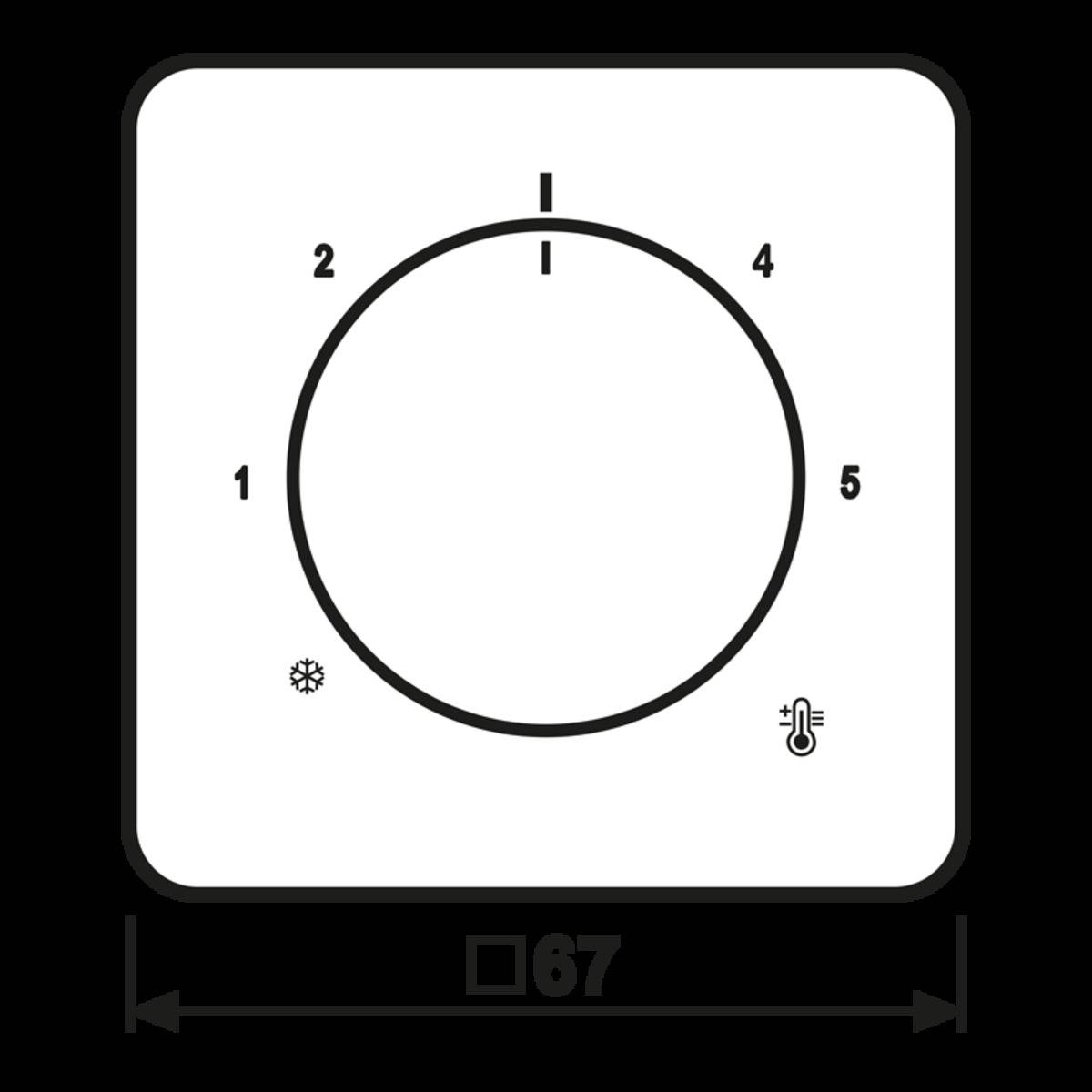 JUNG - Abdeckung f.Thermostat-1