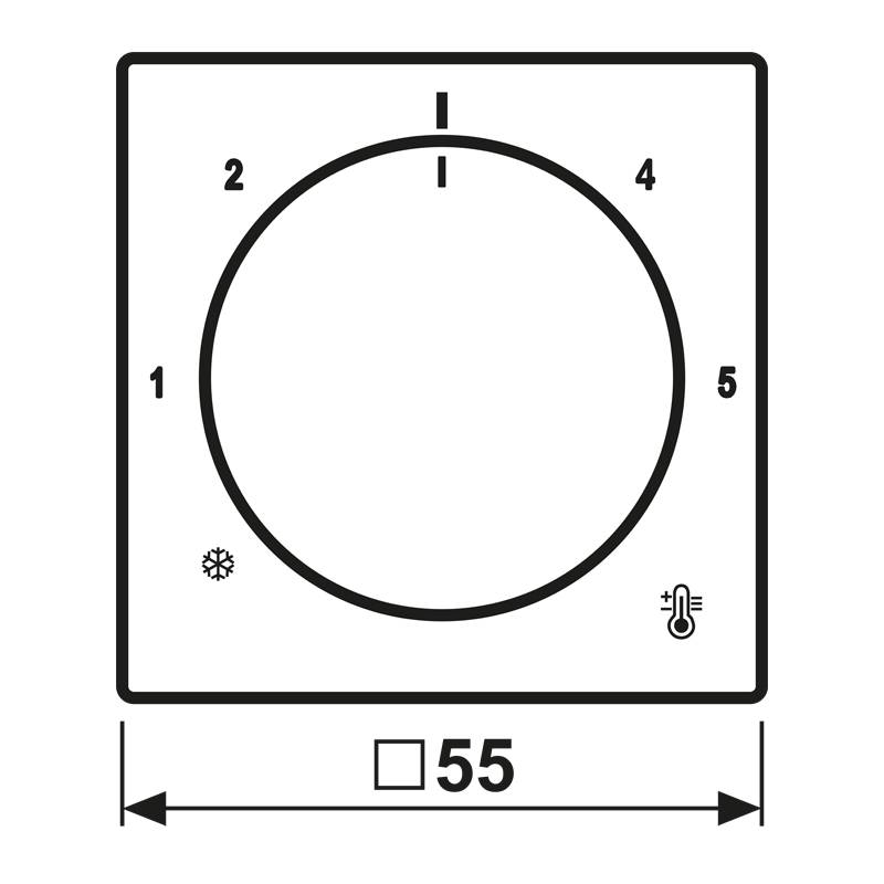 Jung Abdeckung f.Thermostat-1