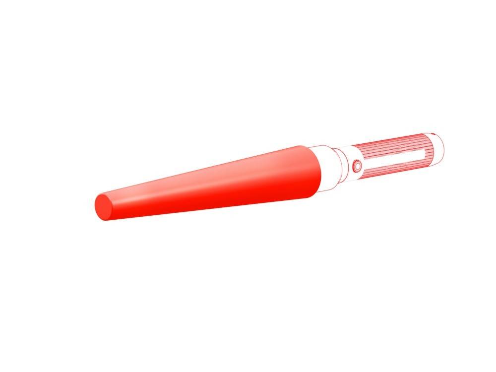 Signalkappe rot 35,1mm, für Ledlenser Taschenlampe-1