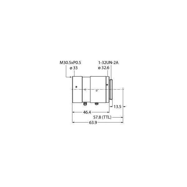 Turck C-Mount Objektiv LCF50LEVMP-0