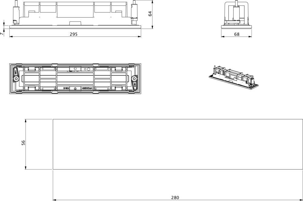 RP-Technik Einbaurahmen KSE-MB-WS-1
