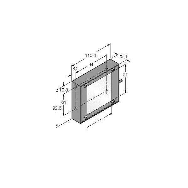 Turck Hintergundleuchte LEDRB70X70W-0