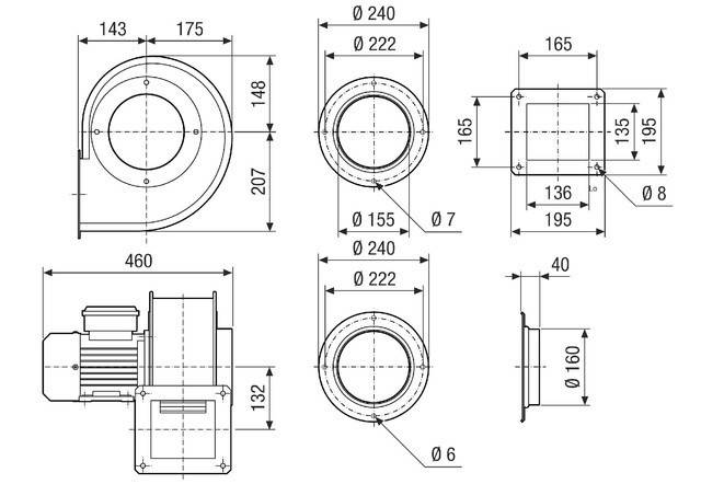 Maico Radialgebläse GRM HT 16/2-2