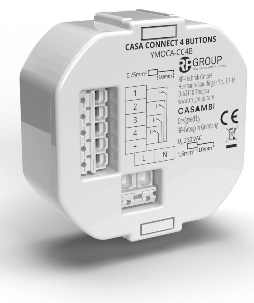 RP-Technik Casambi-Tastermodul YMOCA-CC4B-LR-0