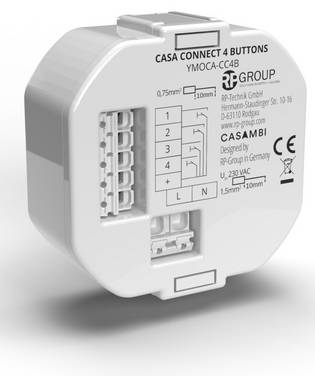 RP-Technik Casambi-Tastermodul YMOCA-CC4B-LR