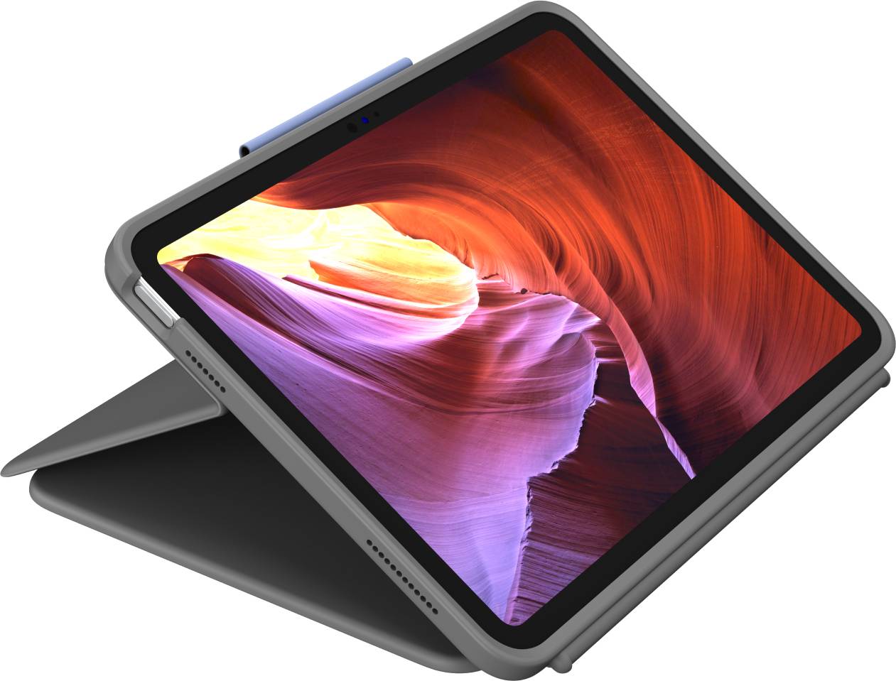 Logitech Rugged Folio - Tastatur und Foliohülle - Apple Smart connector - QWERTY - GB - Graphite - f-3