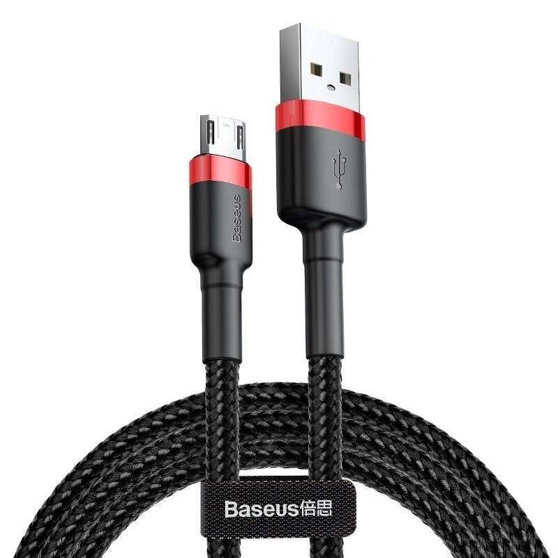 Baseus - CAMKLF-C91 - USB-Kabel für Micro-USB Baseus Cafule 1,5 A 2 m (rot-schwarz)-2