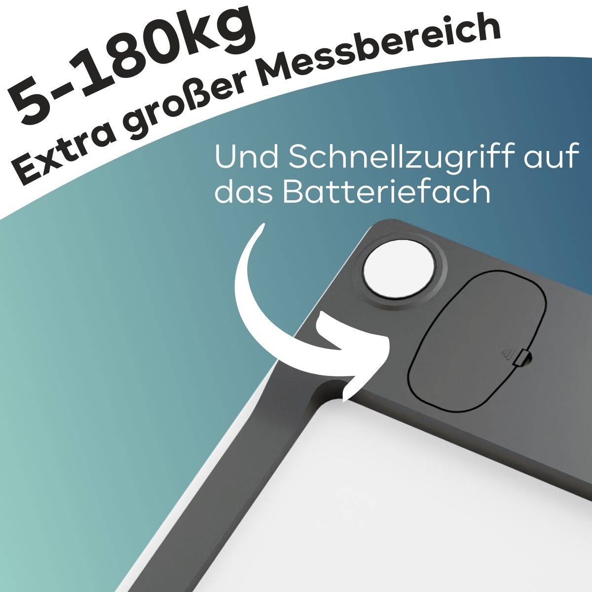 Profi-Care PC-PW 3122 Personenwaage 331220 digital Wägebereich (max.)=180 kg Weiß-1
