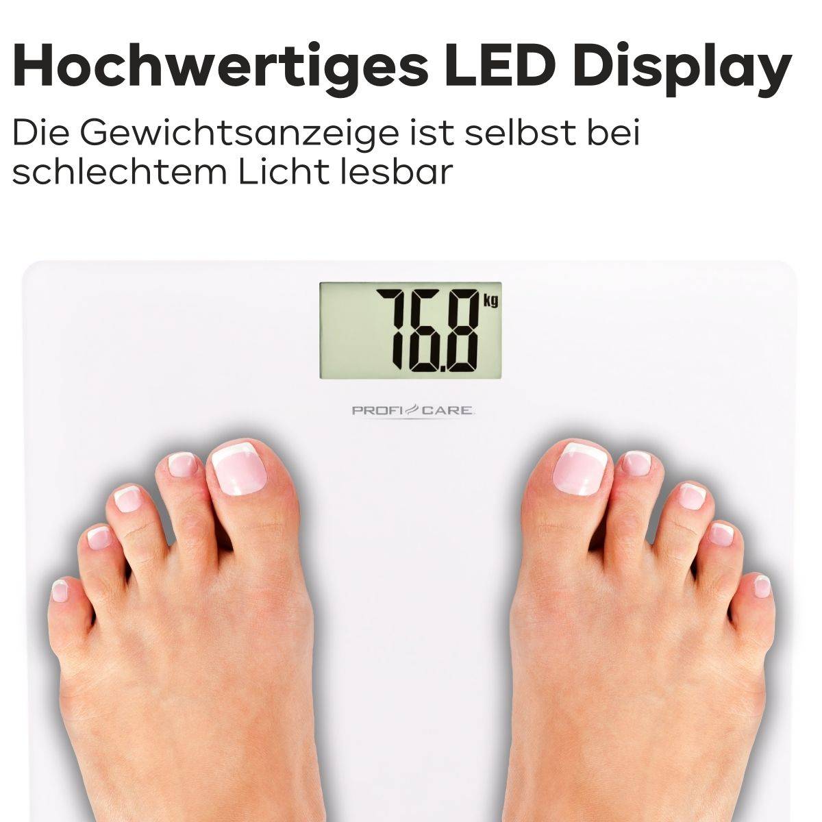 Profi-Care PC-PW 3122 Personenwaage 331220 digital Wägebereich (max.)=180 kg Weiß-3