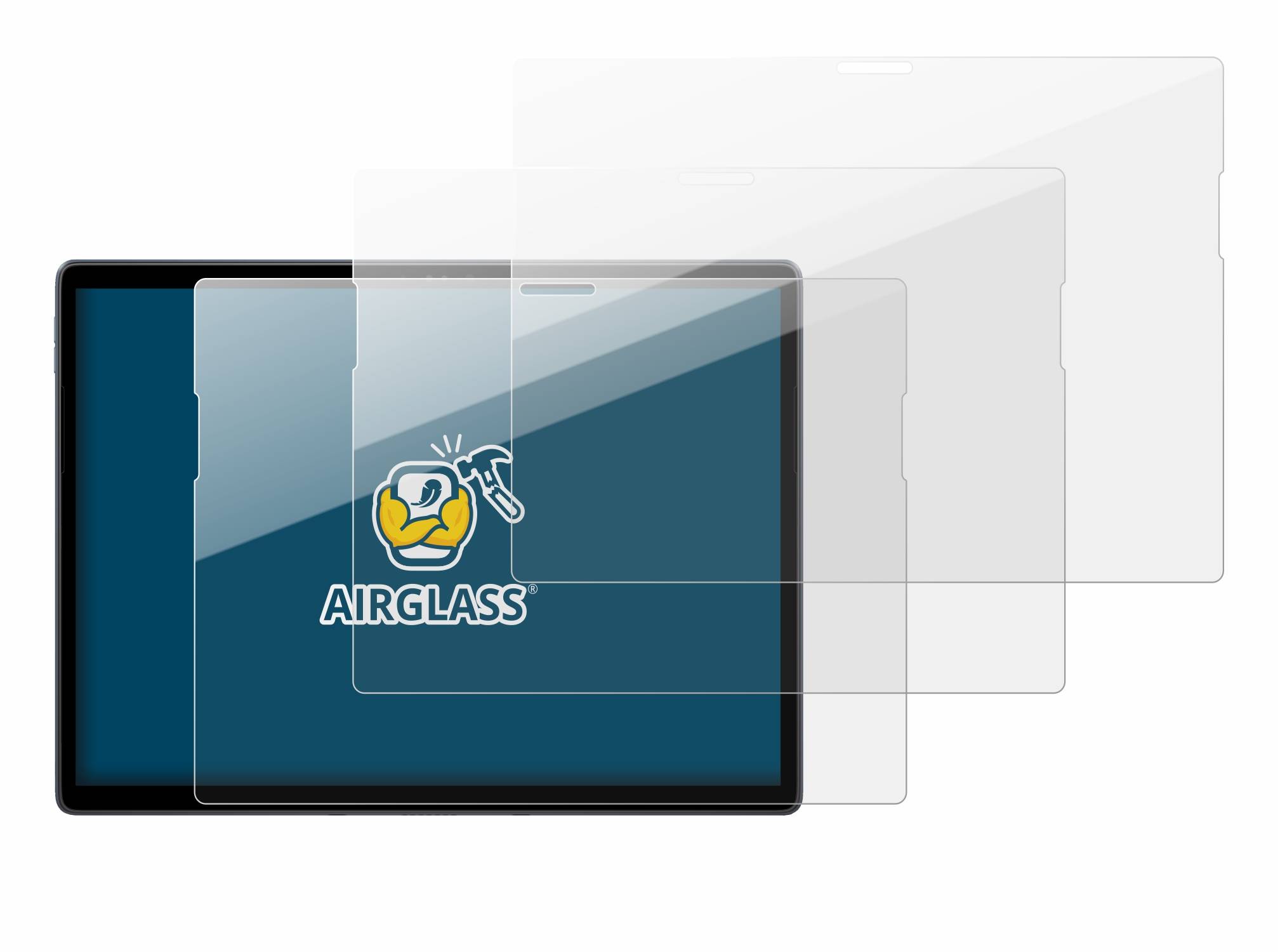 3x BROTECT Schutzglas für Dell Latitude 7350 Detachable Schutzfolie Panzer Folie Glas Display Schutz klar-3
