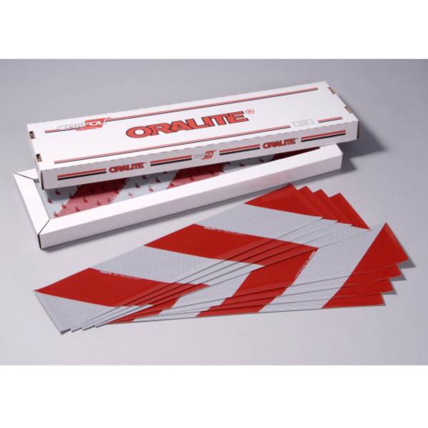 ORALITE® 5951 Container Warnmarkierung, 4 x links-/rechtsweisend, 141 x 705 mm