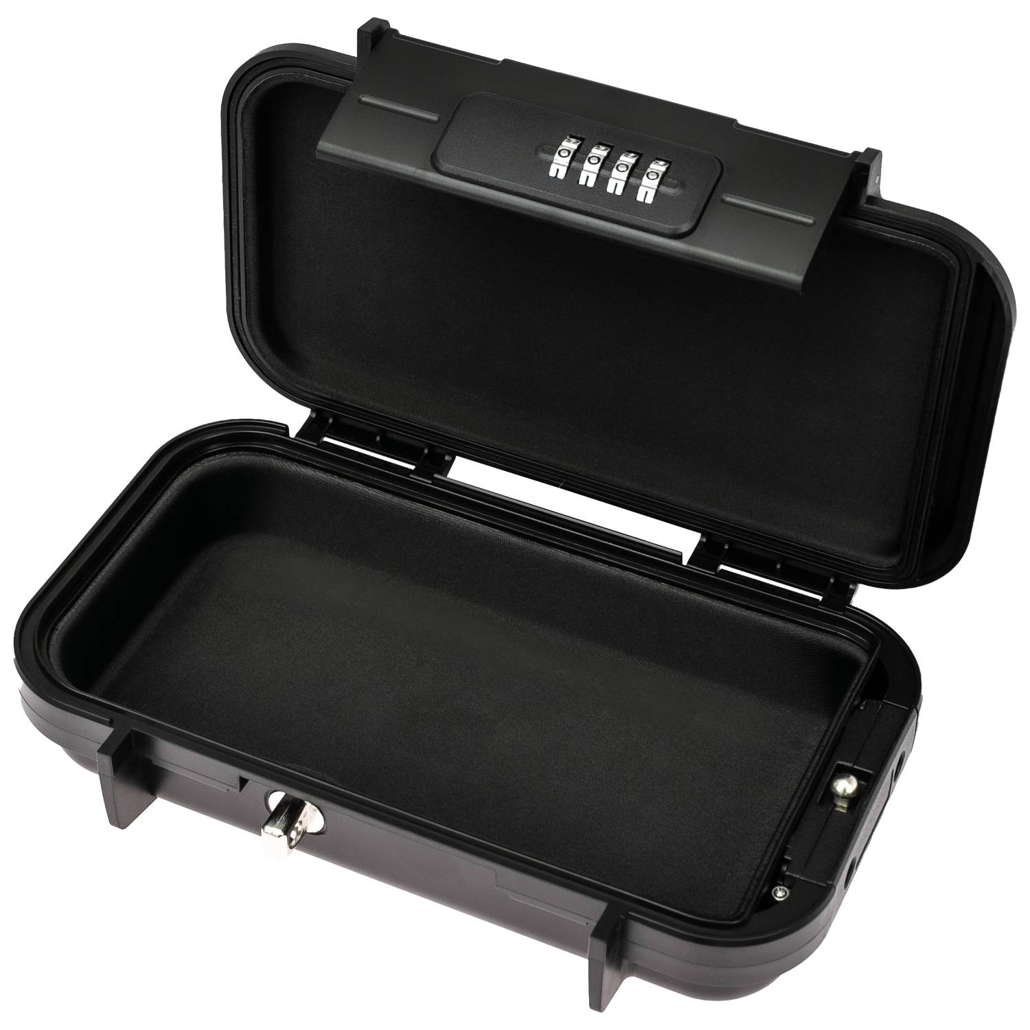 HMF 318-02 Tragbarer Safe mit Zahlenschloss, wasserdichter Mini Tresor mit Drahtseil, 23,5 x 14,5 x 5,8 cm-2