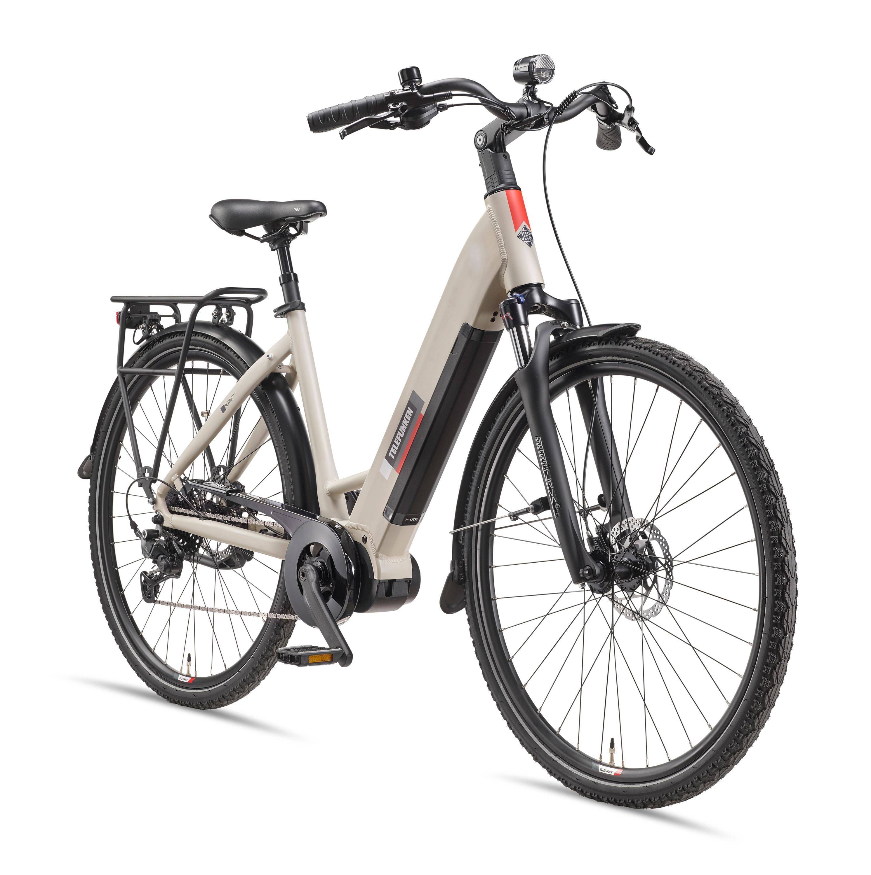 Telefunken City E-Bike | Elektrofahrrad 28 Zoll | Mittelmotor 250 W | 10-Gang Kettenschaltung | 705,6 Wh Akku | Pedelec-0
