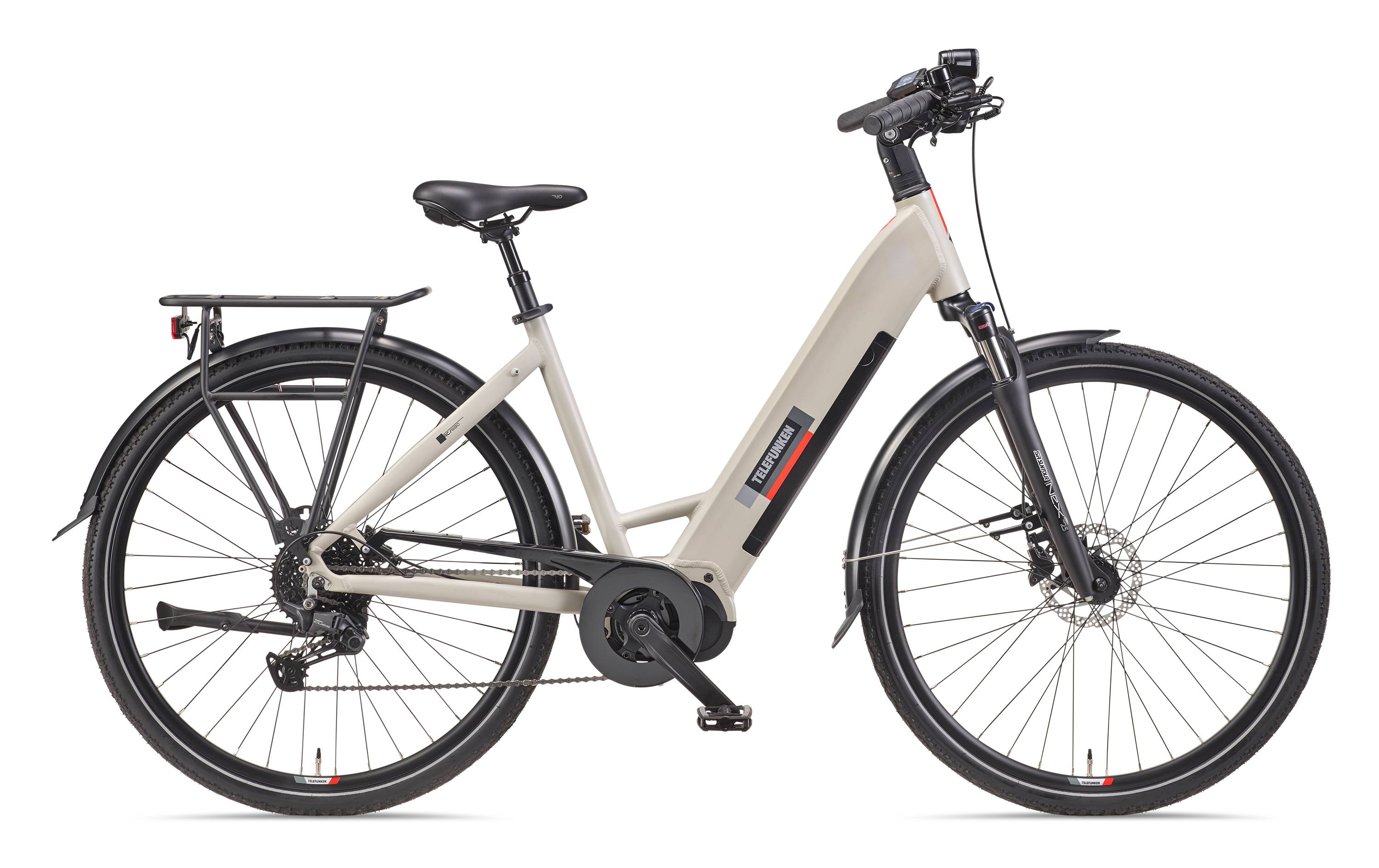 Telefunken City E-Bike | Elektrofahrrad 28 Zoll | Mittelmotor 250 W | 10-Gang Kettenschaltung | 705,6 Wh Akku | Pedelec-1