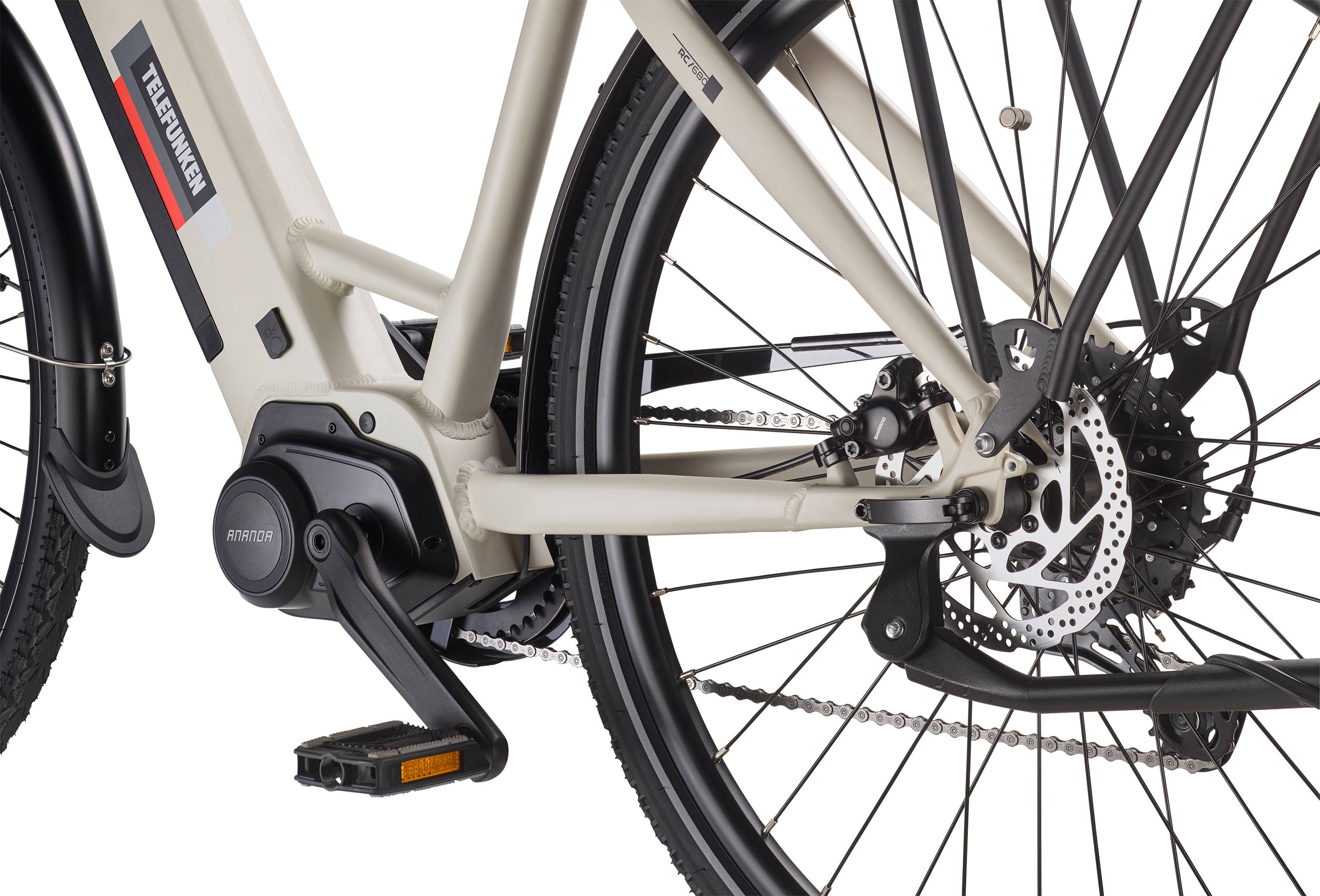 Telefunken City E-Bike | Elektrofahrrad 28 Zoll | Mittelmotor 250 W | 10-Gang Kettenschaltung | 705,6 Wh Akku | Pedelec-4