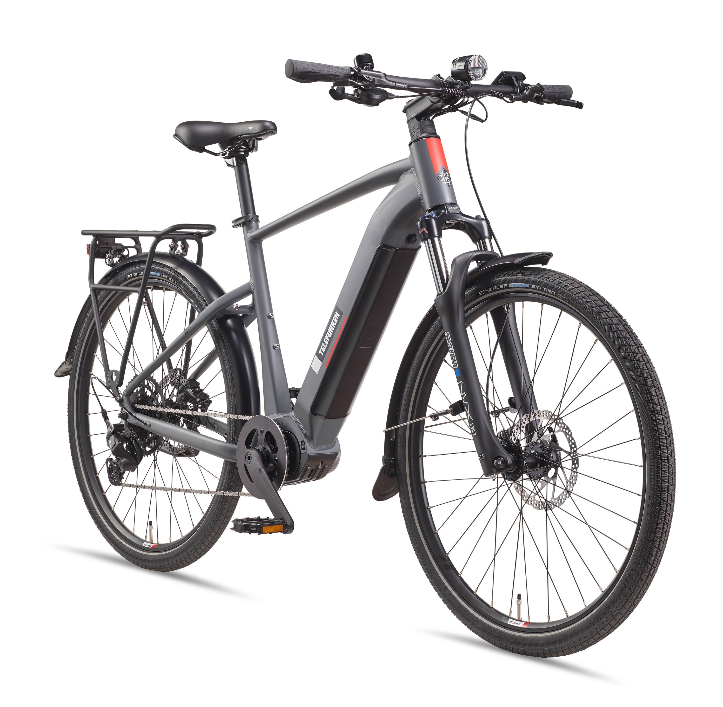 Telefunken City SUV E-Bike | Elektrofahrrad 27,5 Zoll | Mittelmotor | 9-Gang Kettenschaltung | 720 Wh Akku-0