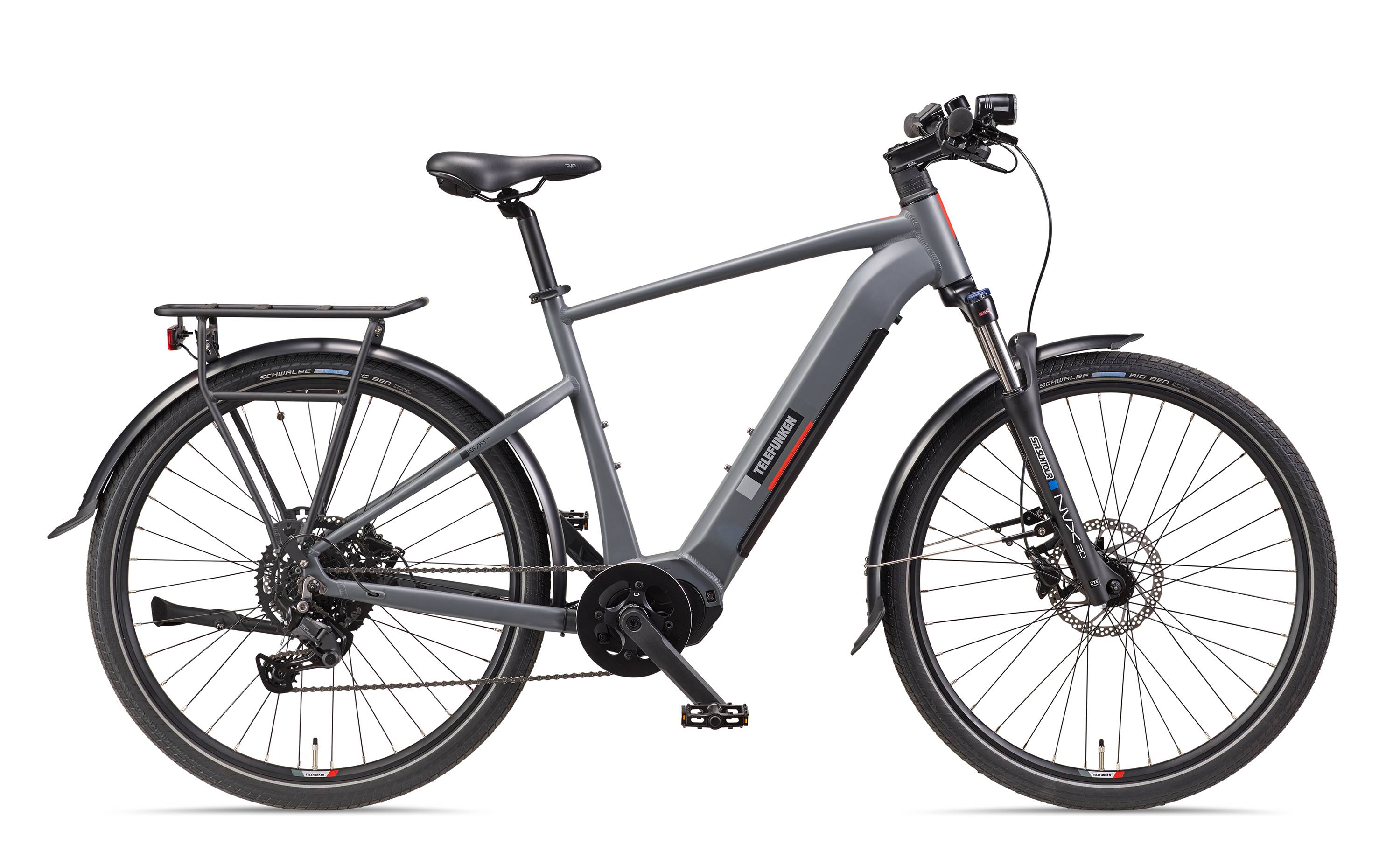 Telefunken City SUV E-Bike | Elektrofahrrad 27,5 Zoll | Mittelmotor | 9-Gang Kettenschaltung | 720 Wh Akku-1