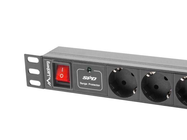 Lanberg PDU-07F-0200-IEC-BK - Stromverteilungseinheit (Rack - einbaufähig)-1
