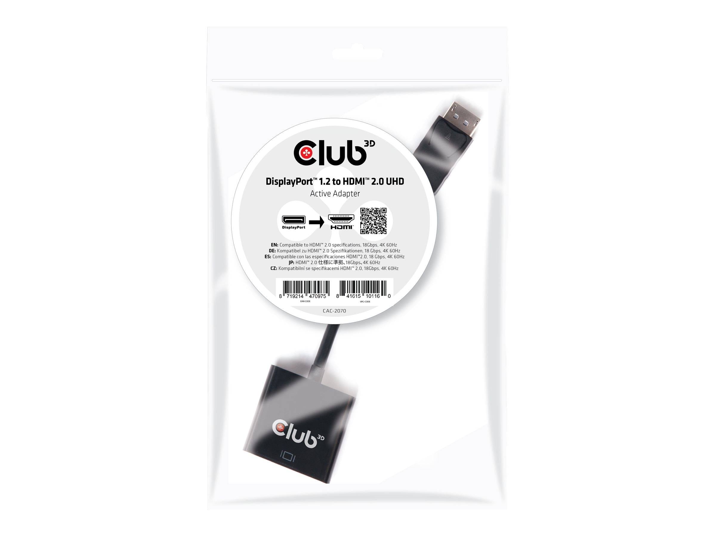 DisplayPort 1.2 auf HDMI 2.0 UHD 4K 60Hz Aktiver Adapter