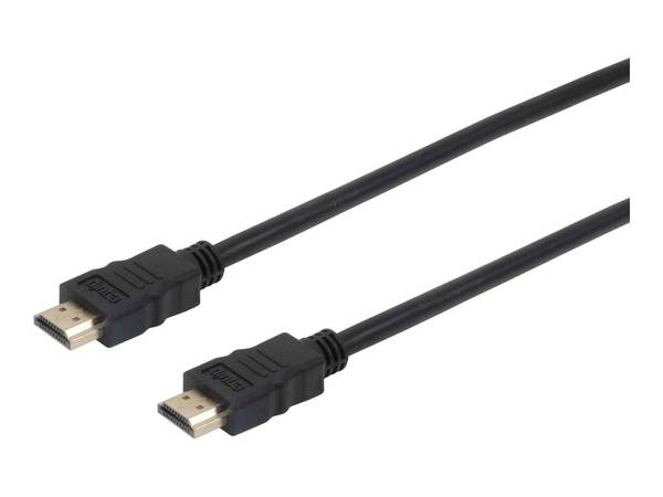 Equip Highspeed - HDMI-Kabel mit Ethernet - HDMI männlich zu HDMI männlich - 1.8 m - Schwarz - Support von 4K 60 Hz