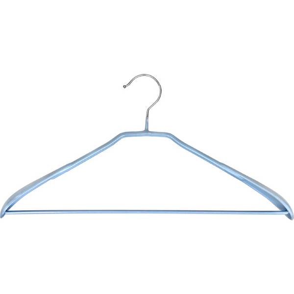 Peggy Perfect Metall-Kleiderbügel mit Steg, gummiert, grau