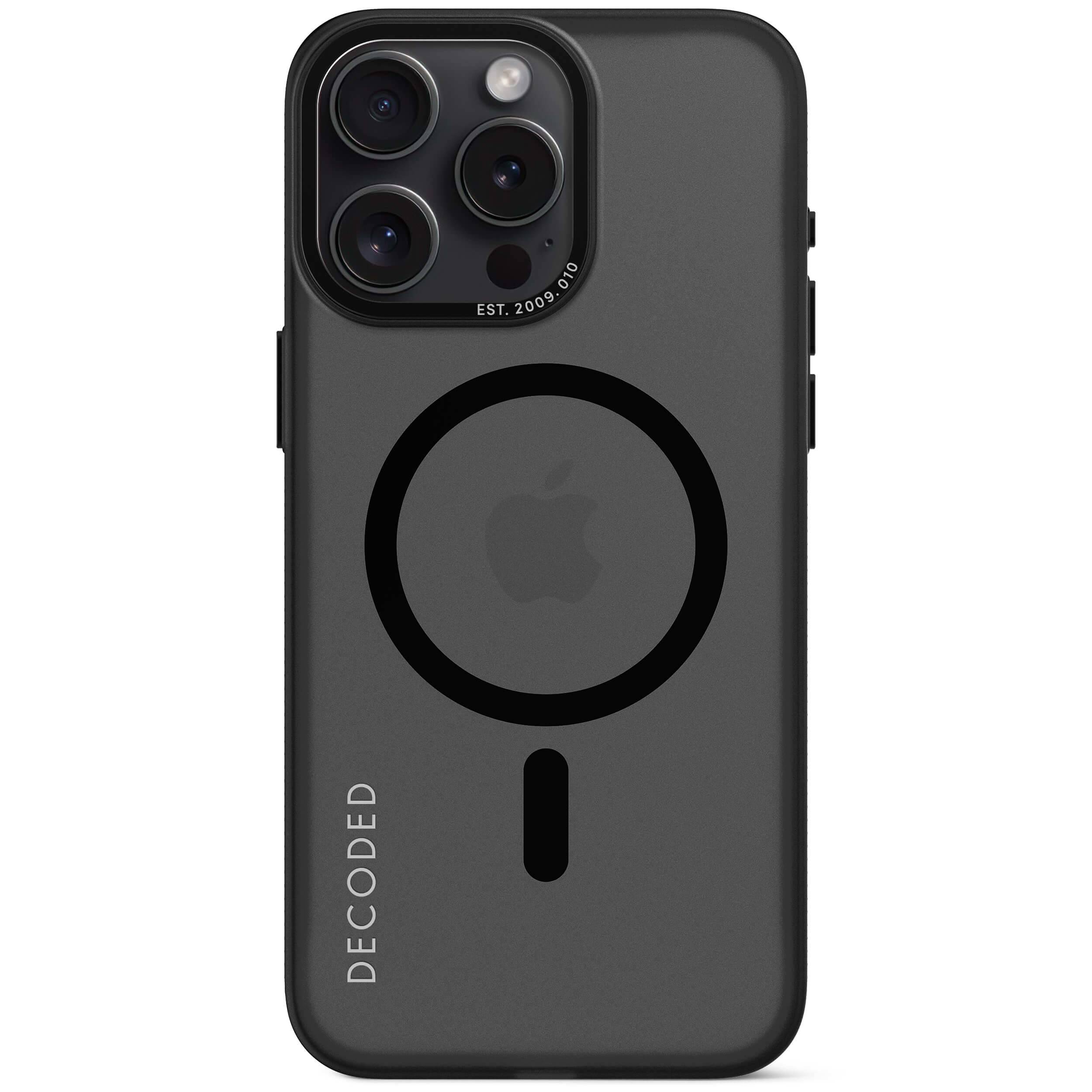 Decoded D24IPO15PMBCT2FK, Cover, Apple, iPhone 15 Pro Max, 17 cm (6.7"), Schwarz, Transparent-0
