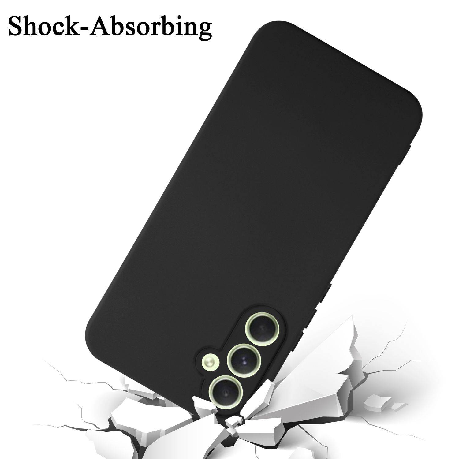 Cadorabo Schutzhülle für Samsung Galaxy A34 5G Hülle in Schwarz Handyhülle Case Cover TPU Etui-2