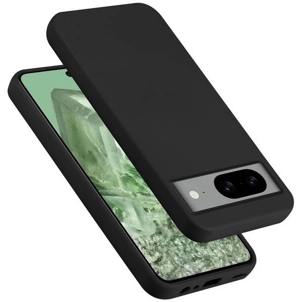 Cadorabo Schutzhülle für Google PIXEL 8 Hülle in Schwarz Handyhülle Case Cover TPU Etui