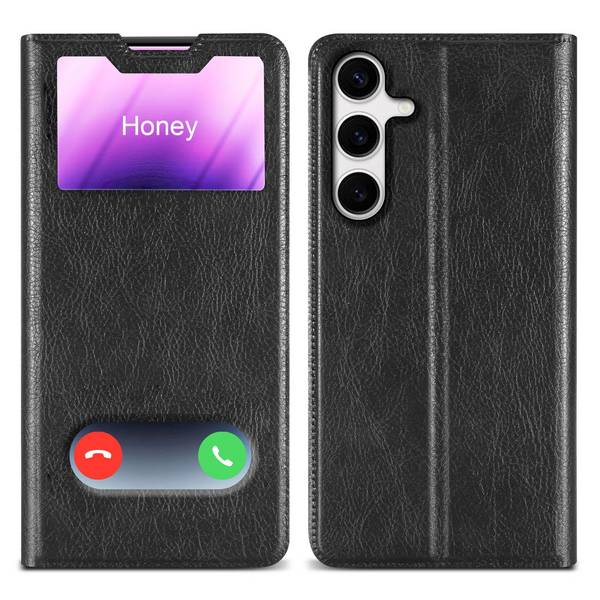 Cadorabo Schutzhülle für Samsung Galaxy S24 Hülle in Schwarz Handyhülle Book Case Cover Etui