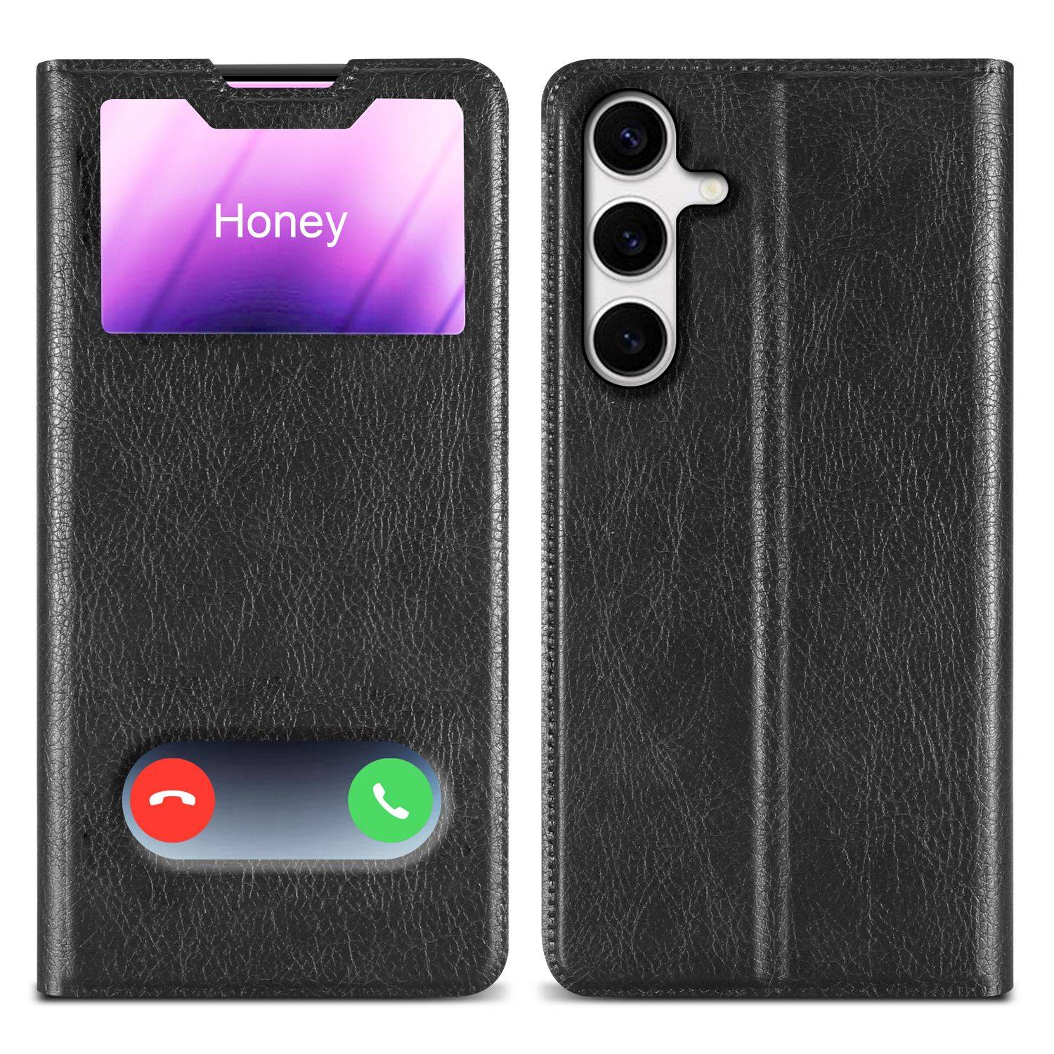 Cadorabo Schutzhülle für Samsung Galaxy S24 Hülle in Schwarz Handyhülle Book Case Cover Etui-0