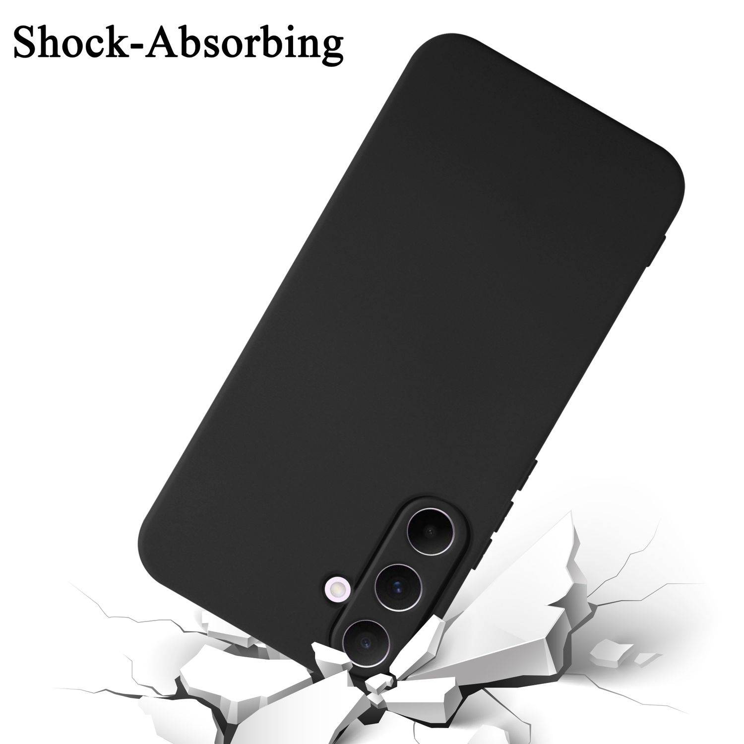 Cadorabo Schutzhülle für Samsung Galaxy A55 Hülle in Schwarz Handyhülle Case Cover TPU Etui-2