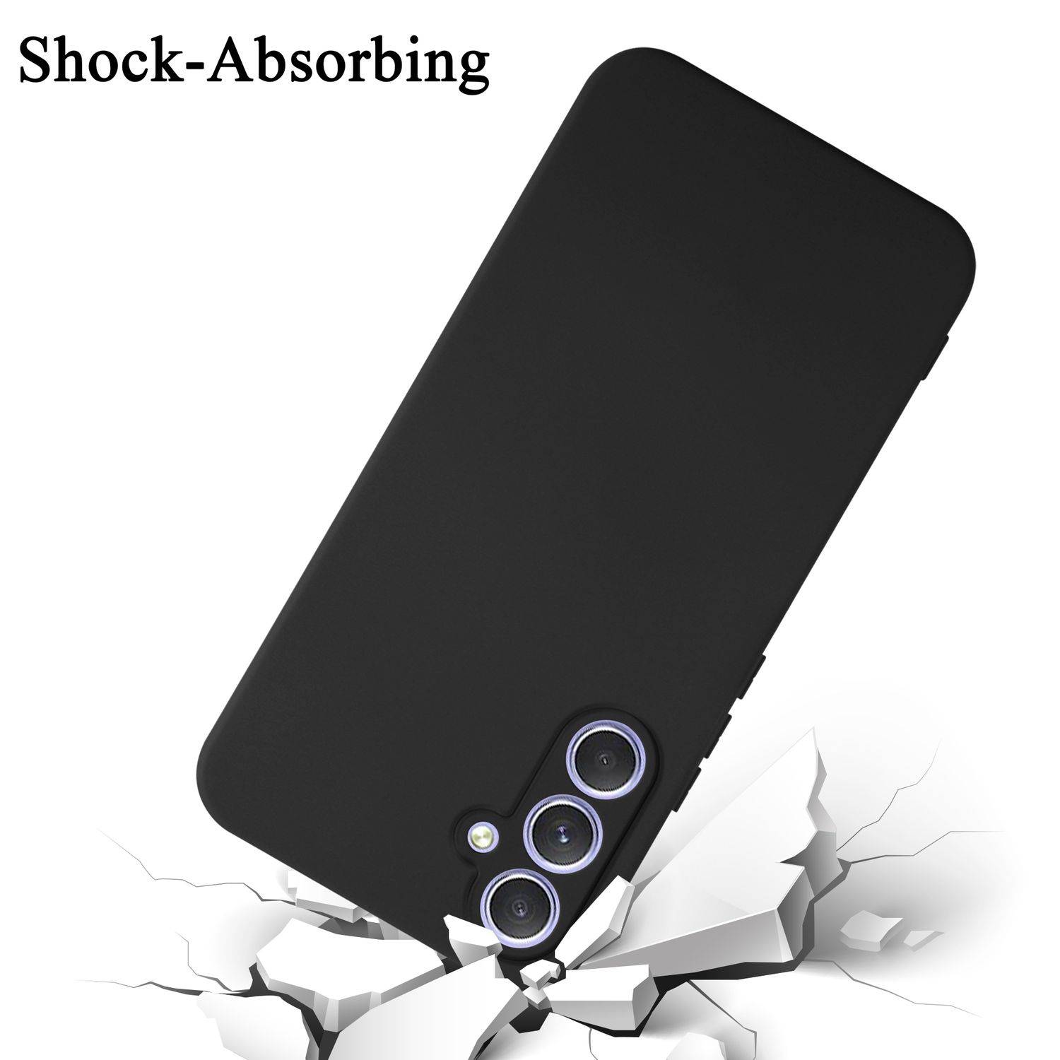 Cadorabo Schutzhülle für Samsung Galaxy A54 5G Hülle in Schwarz Handyhülle Case Cover TPU Etui-2